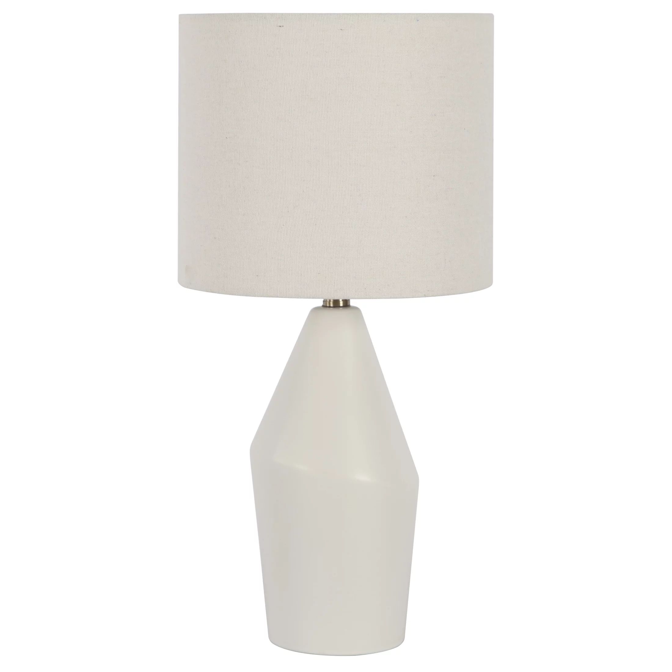 Home Décor Collection Modern White Ceramic Table Lamp, 19"H - Walmart.com | Walmart (US)