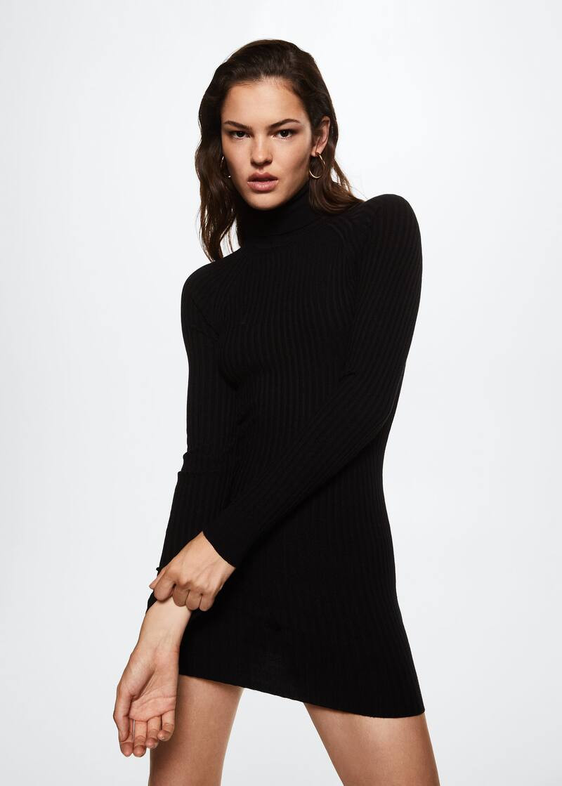 Ribbed knit dress | MANGO (UK)