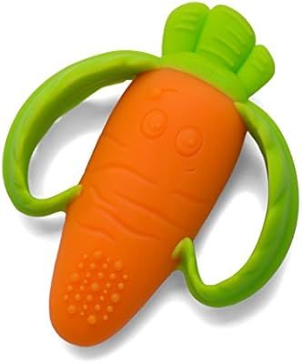 Infantino Lil' Nibble Teethers Carrot - Silicone Soft-Textured teether for Sensory Exploration an... | Amazon (US)