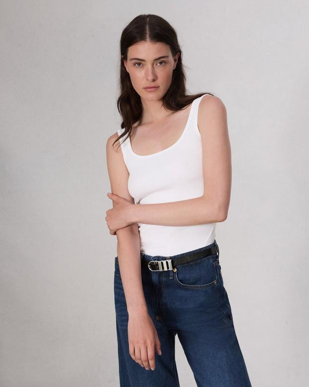 Buy Essential Rib Scoop Tank for USD 85.00 | rag & bone | rag + bone
