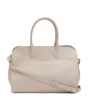 Made In Italy Leather Pebble Crossbody | TJ Maxx