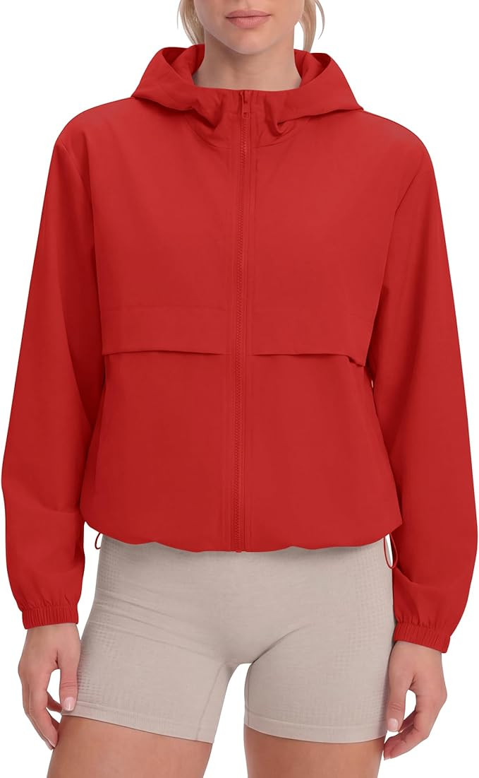 Locachy Women's Lightweight Athletic Workout Hoodie Long Sleeve Full Zip Gym Running Outdoor Jack... | Amazon (US)
