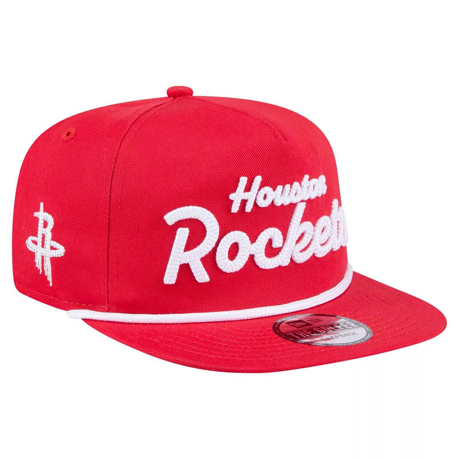 Men's New Era Red Houston Rockets Team Text Golfer Snapback Hat | Kohl's