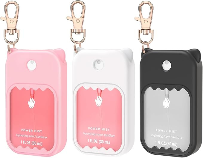 3Pcs Hand Sanitizer Spray Case for Touchland Silicone Touchland Case Keychain Cute Hand Sanitizer... | Amazon (US)