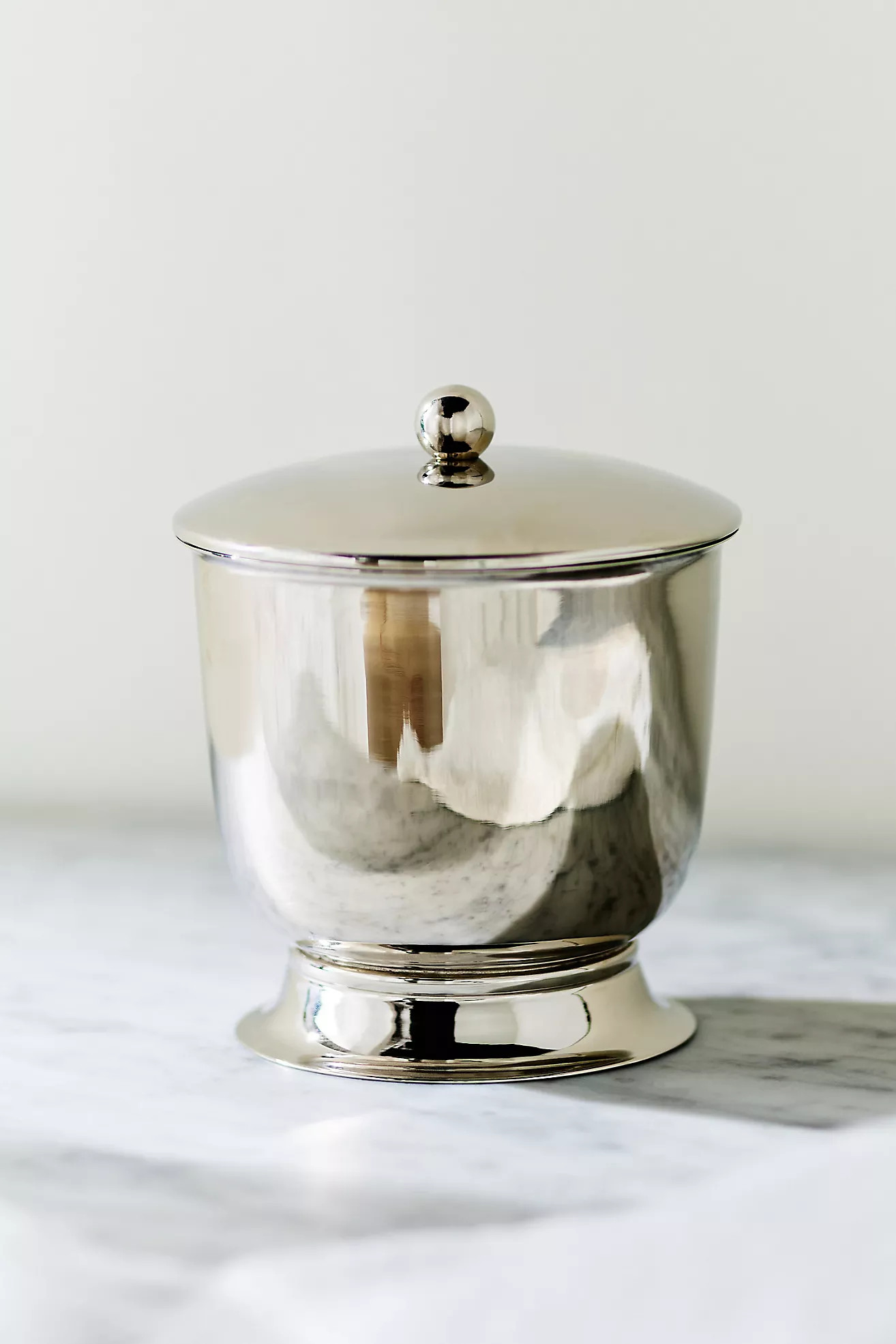 Bedford Silver Bath Canister | Anthropologie (US)