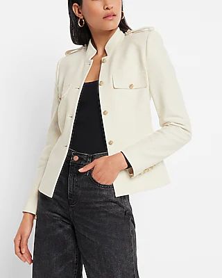 Novelty Button Structured Jacket | Express