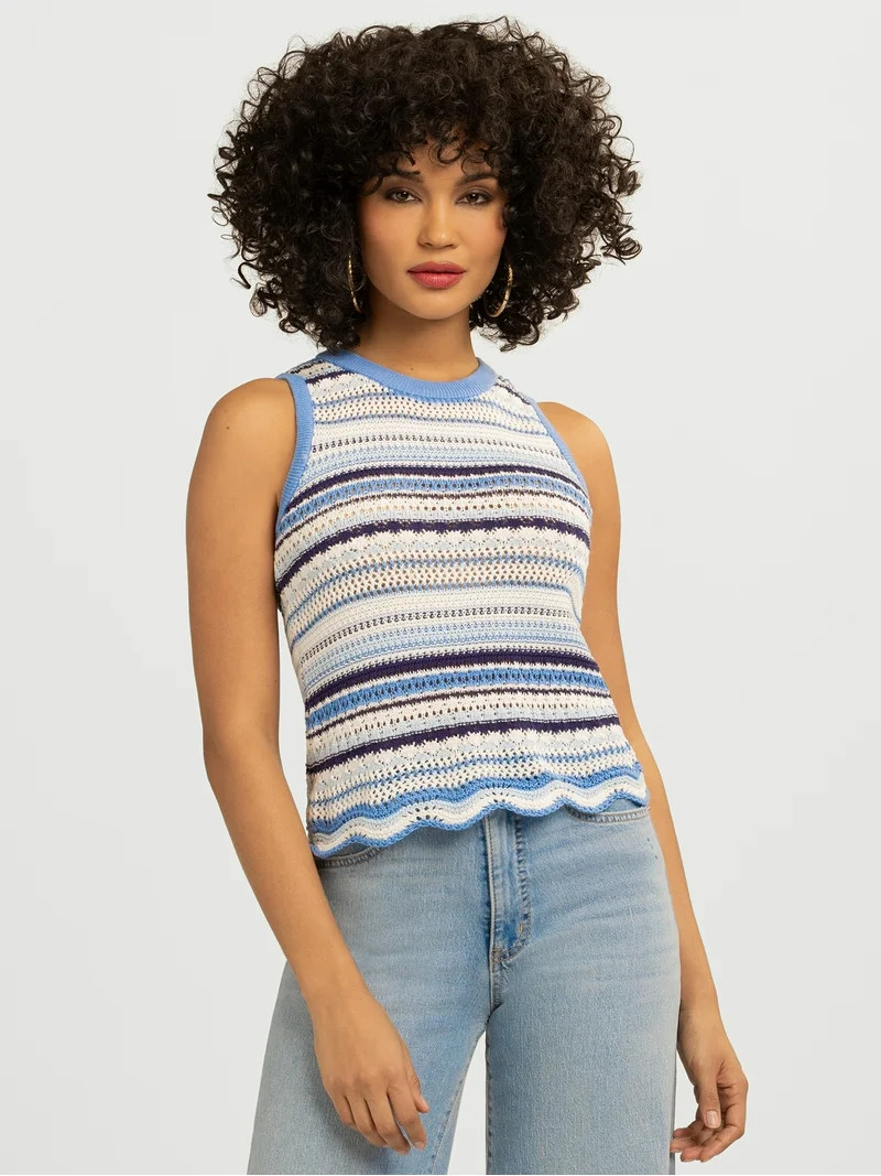 Jessica Simpson Women's Kairi Sweater Tank, Sizes XS-X4 | Walmart (US)