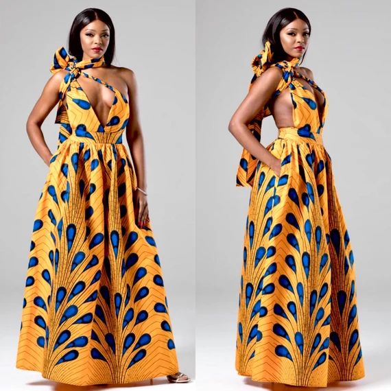 African dress, African maxi dress, African clothing for women, Ankara dress, Dashiki dress, Women's  | Etsy (US)