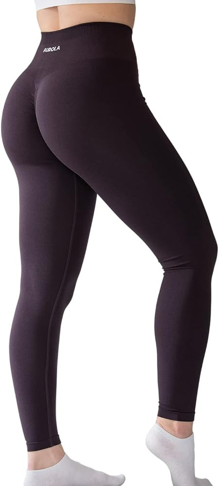 AUROLA Workout Leggings for Women Seamless Scrunch Tights Tummy Control Gym Fitness Girl Sport Ac... | Amazon (US)