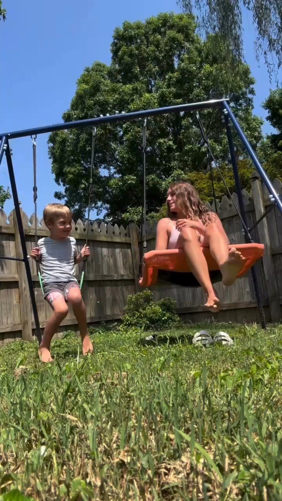 POV: Just you, your little guy, and the swing set. 🌤️ The reach to hold my hand 🥹

Nothing fancy—just sweet conversations, little laughs, and legs kicking. These are the moments that fill your heart more than anything else. 💛


#MamaAndMe #QualityTime #RaisingBoys #SlowMotherhood #SwingSetChats #BoyMomMagic #LittleMomentsBigMemories #IntentionalParenting #MomLifeUnfiltered

#LTKKids #LTKFamily #LTKHome