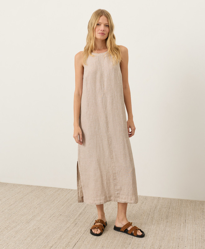 Women’s Linen Easy Tank Dress made with Organic Cotton | Pact | Pact Apparel