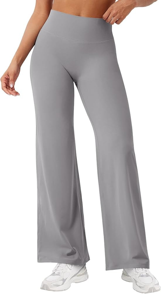 YEOREO Workout Leggings Womens No Front Seam Straight Leggings 29"/ 31.5"/ 33"/ 35" High Waist Bu... | Amazon (US)