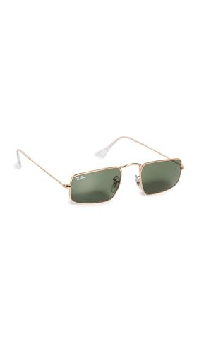 Ray-Ban RB3957 Julie Rectangular Sunglasses, Rose Gold/Green, 49 mm | Amazon (US)