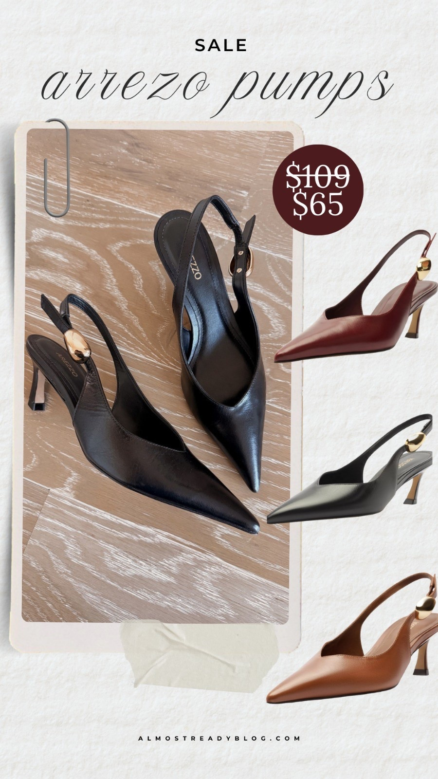 Arezzo pionted toe pumps are 40% off! 

slingback heels, work shoes women, office shoes women, classic pumps, amanda west almost ready blog.

#LTKSaleAlert #LTKFindsUnder100 #LTKOver40