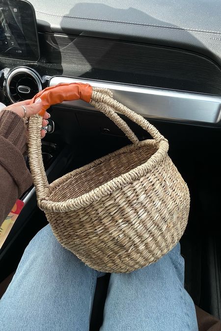 Leather handle baskets— we use these for the kids Easter baskets and I’ve had them for a few years! Linking similar ones 🧺 