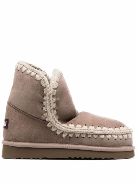 shearling-lined slip-on boots | Farfetch (US)