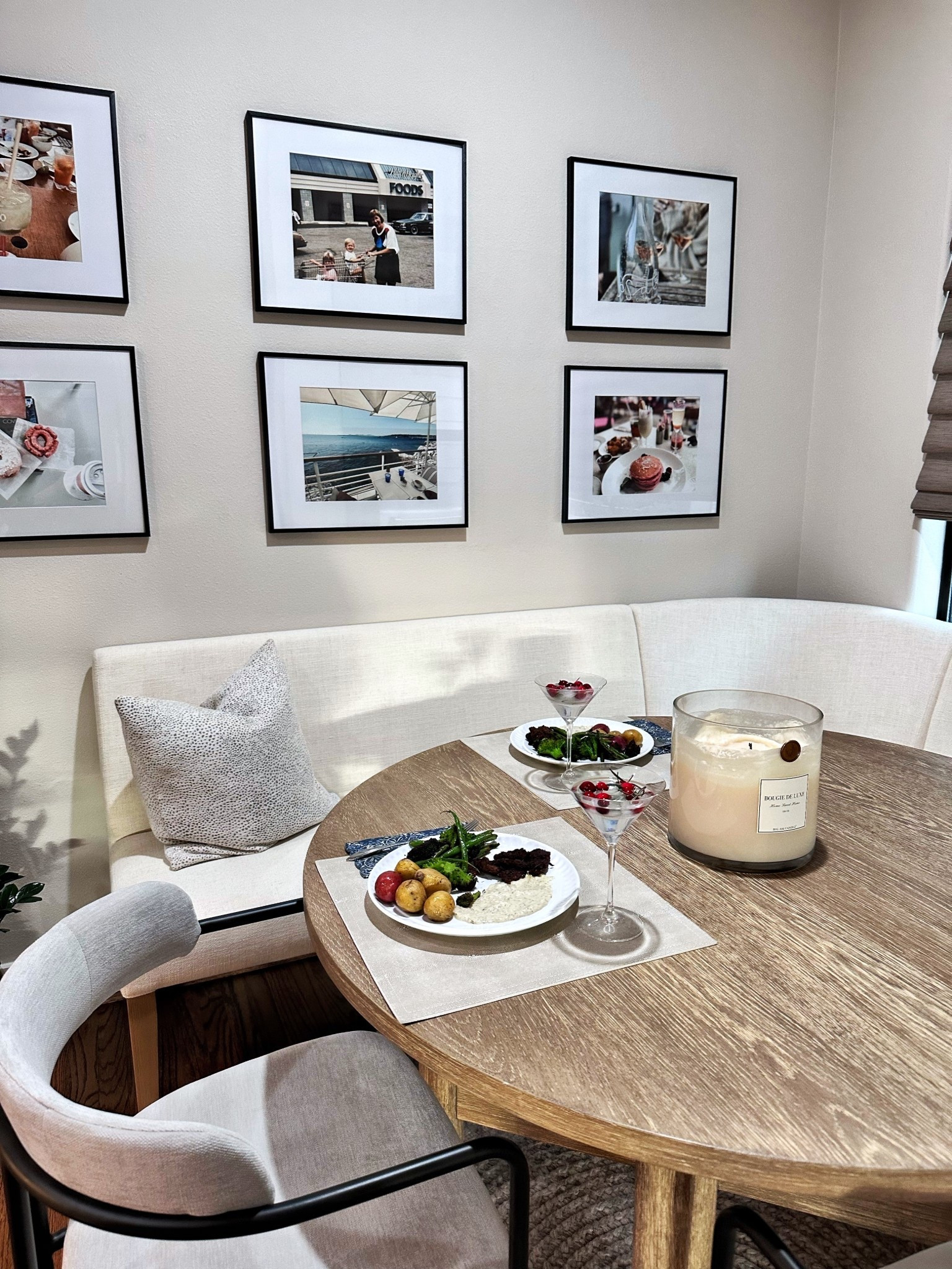 Back home and getting spoiled with dinner at my favorite dining nook! 

This big candle is one of my favorites! Lasts forever! 

#LTKHome #LTKdayinmylife