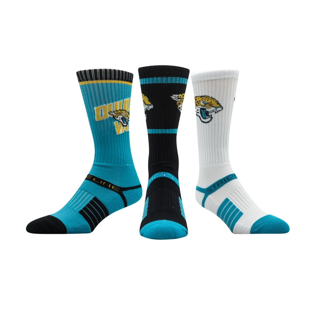Jacksonville Jaguars Strideline Unisex Premium 3-Pack Knit Crew Socks Set | Fanatics