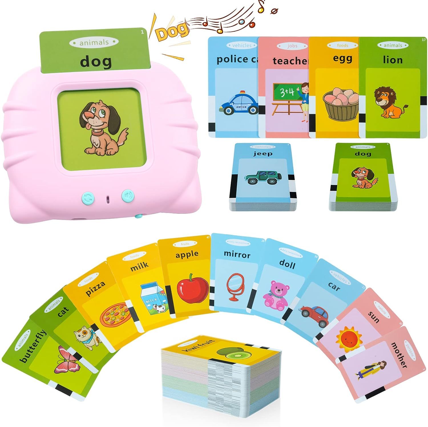 QuTZ Flash Cards for Toddlers 2 3 4 5 6, Speech Therapy Toys, Educational Learning Autism Toys fo... | Amazon (US)
