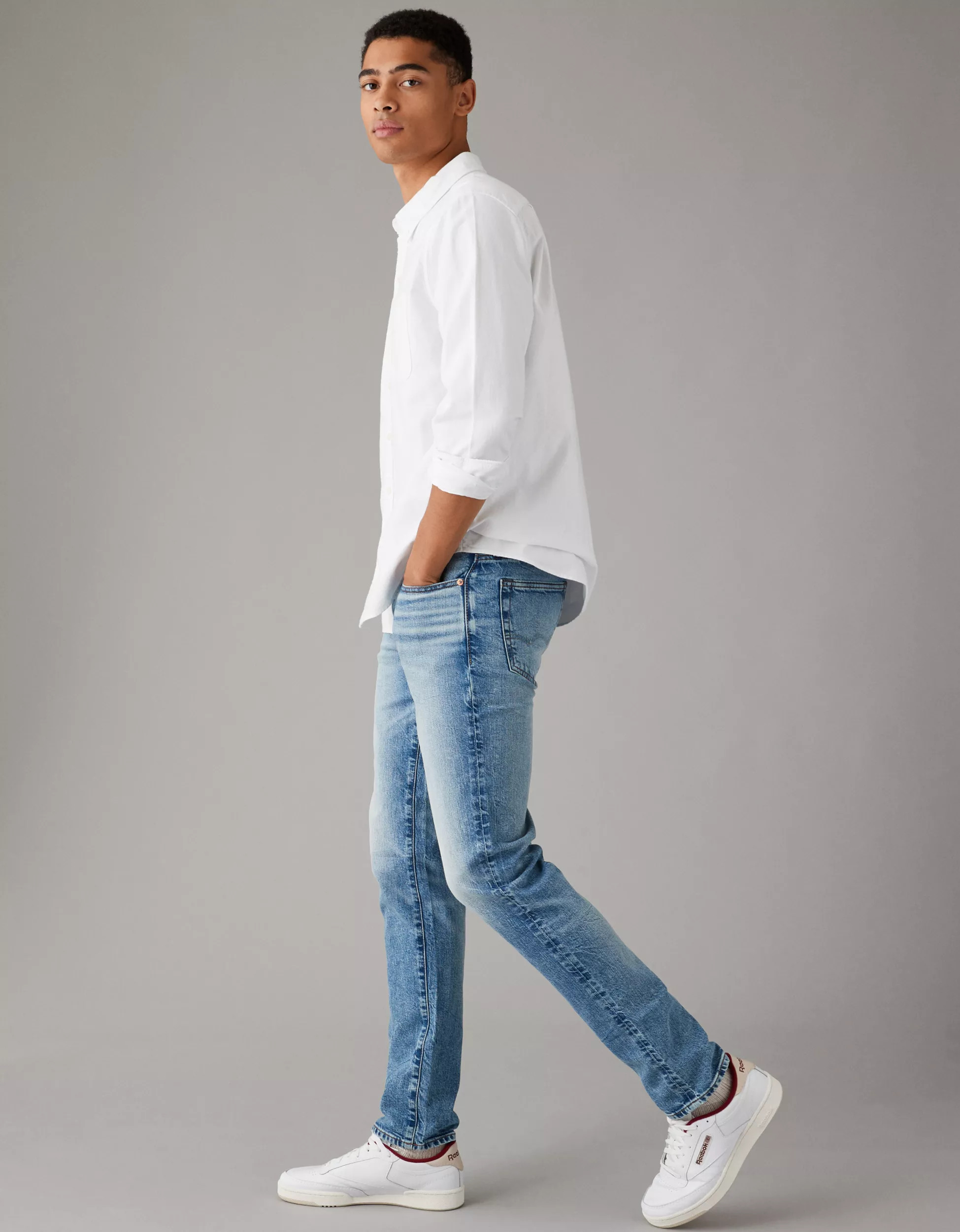 AE EasyFlex Slim Straight Jean | American Eagle Outfitters (US & CA)
