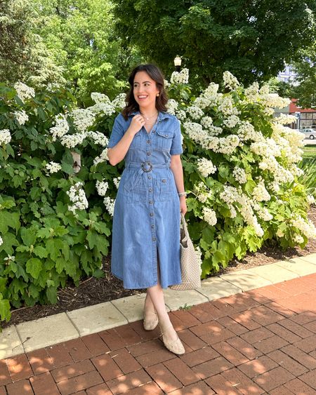 Love this chambray shirt dress! Currently sold out in this color, but it’s available in other pretty colors



#LTKStyleTip