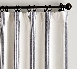 Riviera Striped Blackout Curtain | Pottery Barn (US)