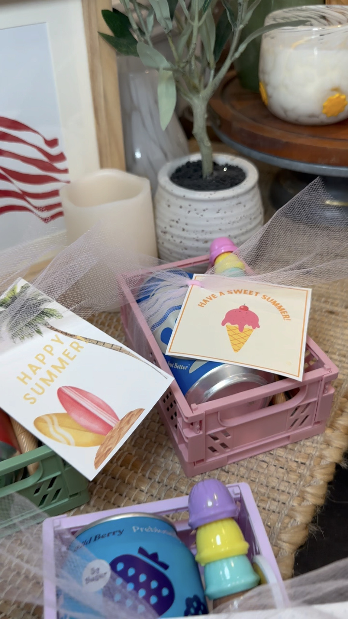 How cute are these crates?! A fun way to gift a few things. You can fill them up so many different ways or add a gift card! Join me for more gift ideas🌴🍦🩷🍹🎉

#LTKSeasonal #LTKstorytime