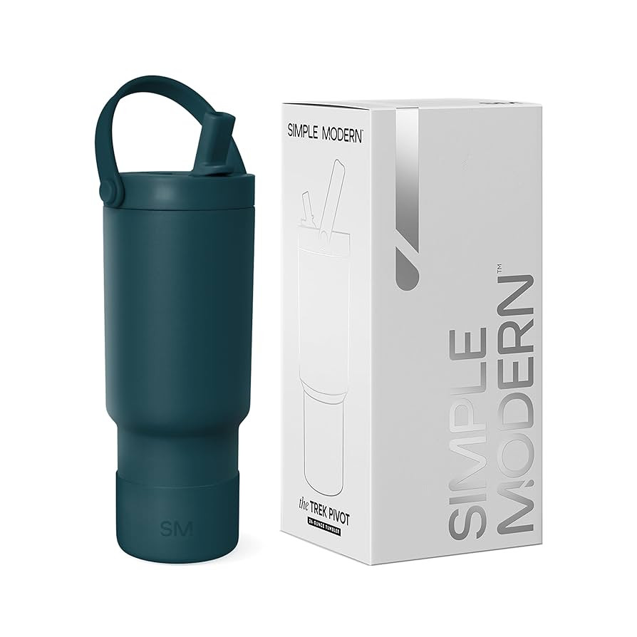 Simple Modern Trek Pivot | 24oz Kids Flip Straw Tumbler with Handle and Silicone Boot | Insulated... | Amazon (US)