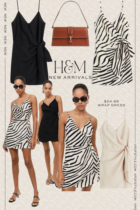 H&M new arrivals! Loving This $24.99 wrap dress! Comes in 3 color options! And this handbag is under $30 also! 

#LTKitbag #LTKunder50 #LTKstyletip