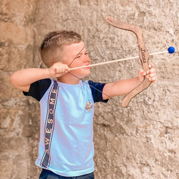 Personalized Bow and Arrows Gift for Kids Montessori Toys - Etsy | Etsy (US)