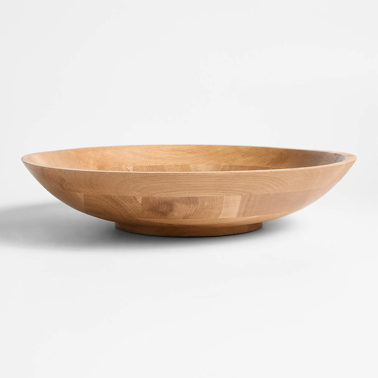 Madeira 17" Oak Wood Salad Serving Bowl + Reviews | Crate & Barrel | Crate & Barrel