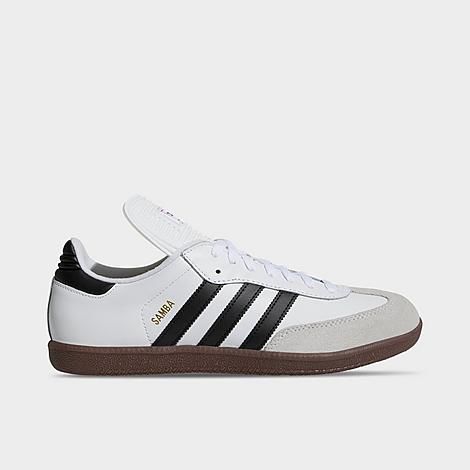 Adidas Samba Classic Casual Shoes in White/White Size 8.5 Leather/Suede | Finish Line (US)