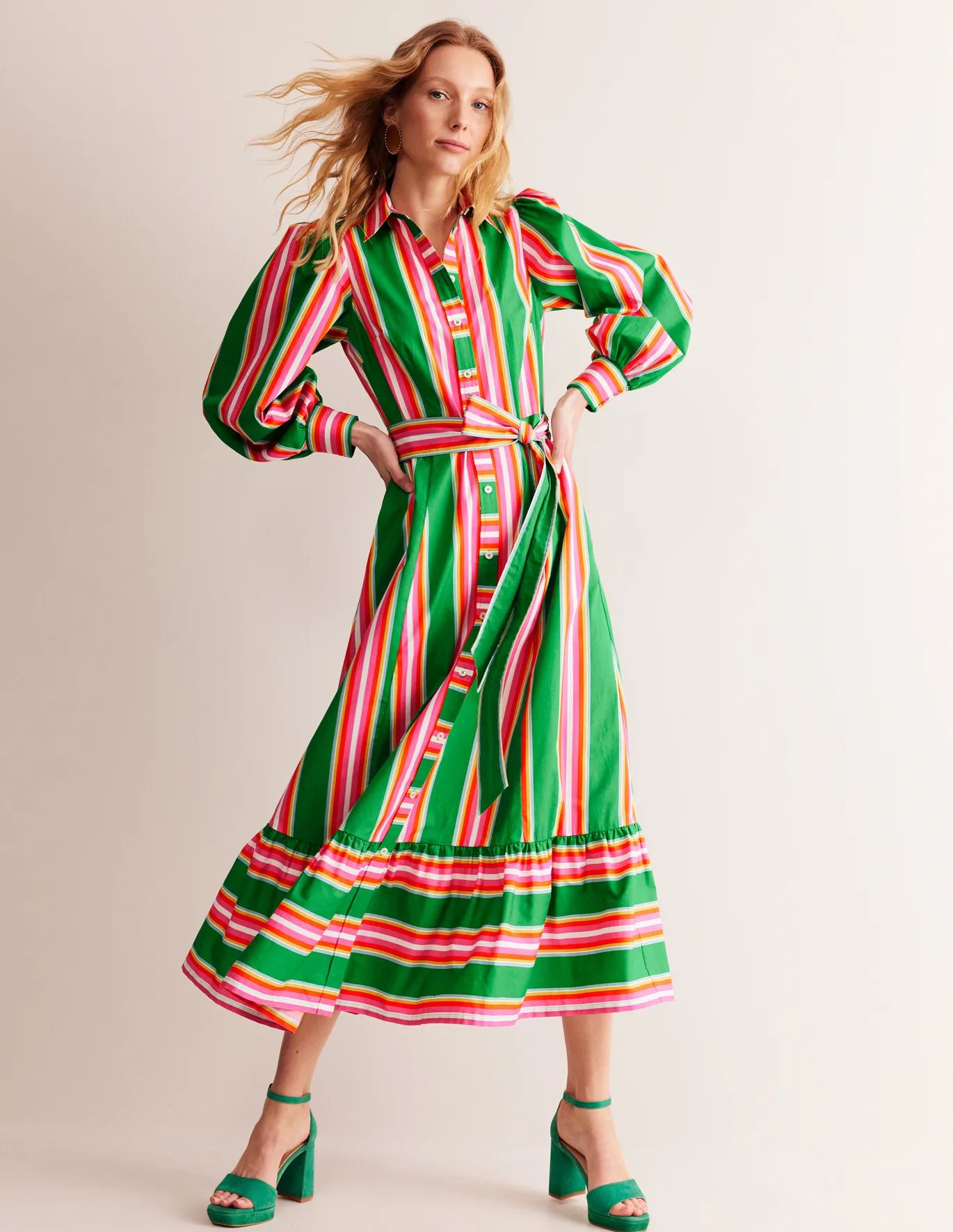 Cotton Midi Shirt Dress | Boden (US)