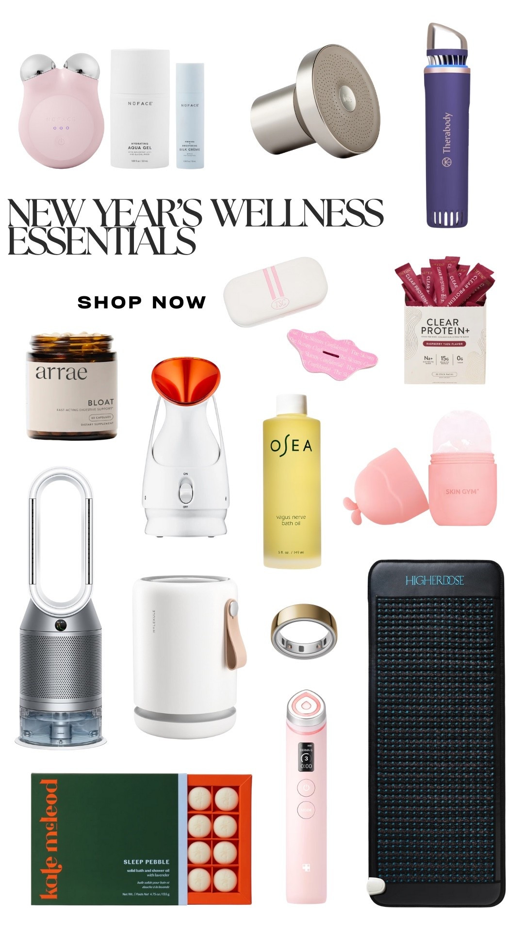 New Years Wellness Essentials 

#LTKBeauty #LTKHoliday #LTKmorningroutine