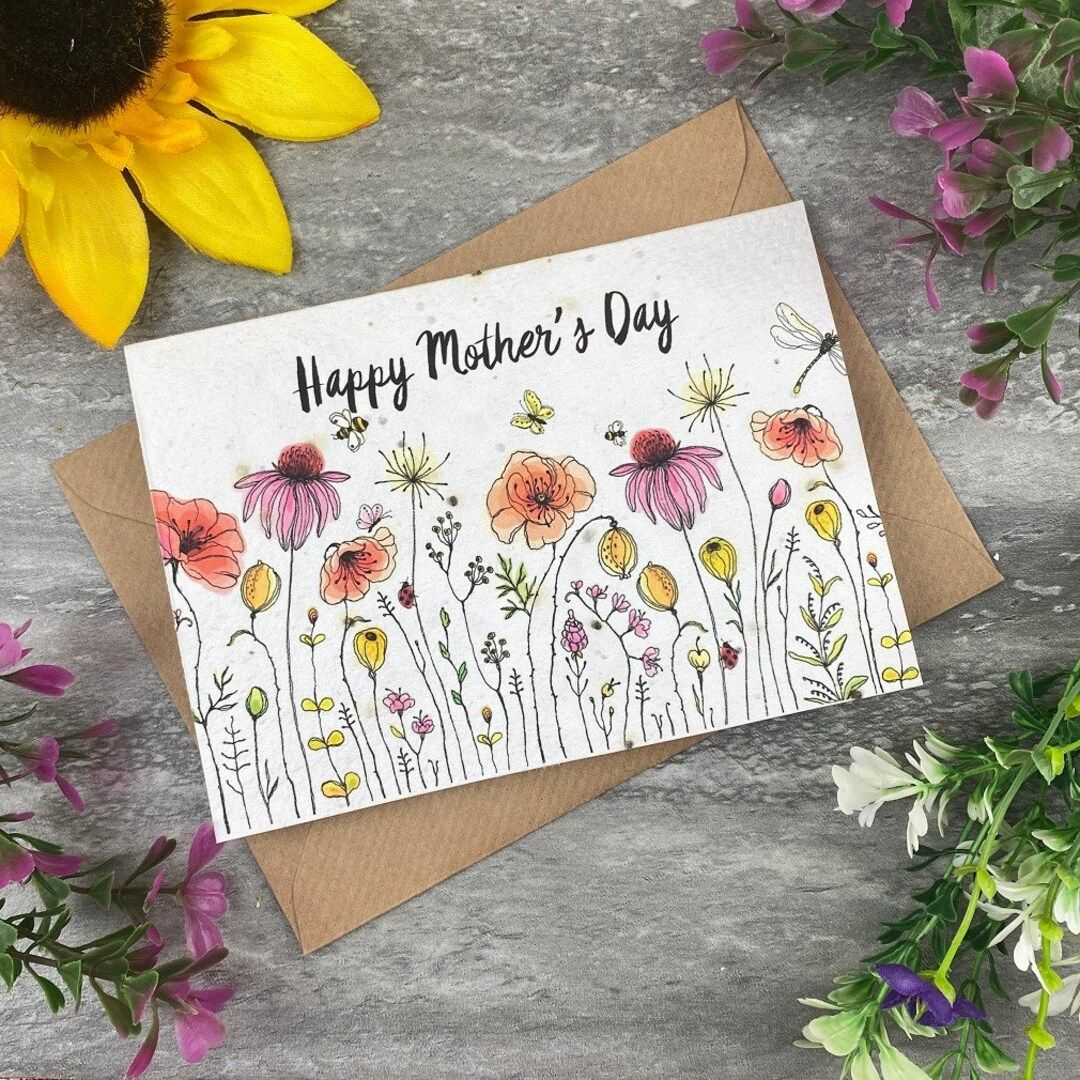 Happy Mothers Day Plantable Seed Card,  Plantable Card, Seed Card, Mum Gift, Mother's Day, Mother... | Etsy (US)