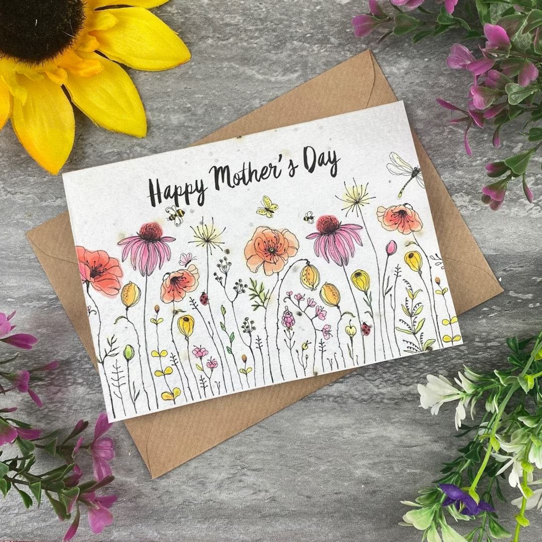 Happy Mothers Day Plantable Seed Card,  Plantable Card, Seed Card, Mum Gift, Mother's Day, Mother... | Etsy (US)