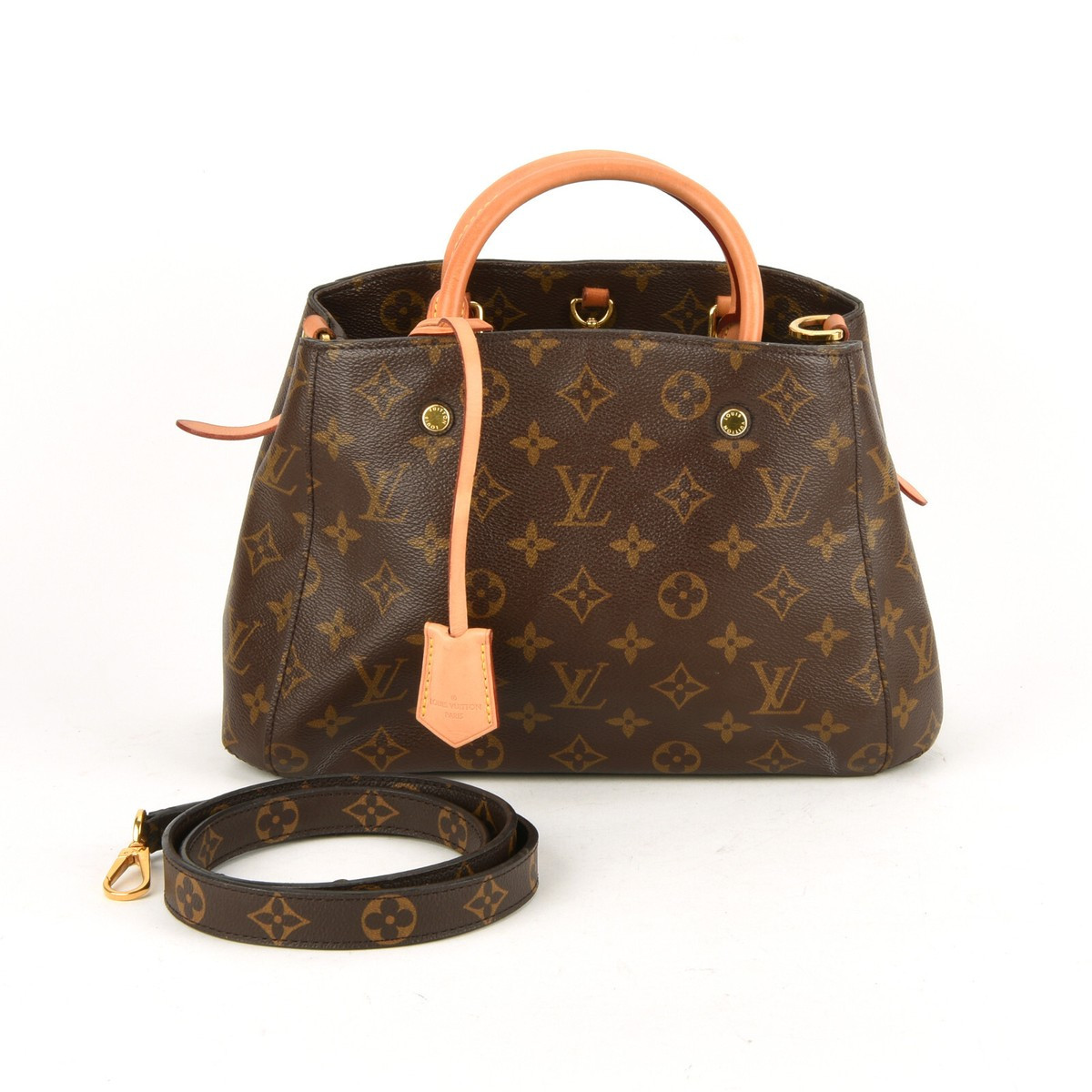 Louis Vuitton Montaigne BB Monogram Canvas Top Handle Handbag w/Shoulder Strap  | eBay | eBay US