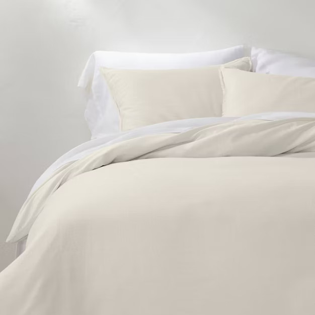 Heavyweight Linen Blend Duvet Cover & Pillow Sham Set - Casaluna™ | Target