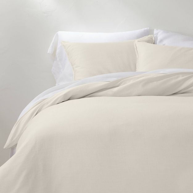 Heavyweight Linen Blend Duvet & Pillow Sham Set - Casaluna™ | Target