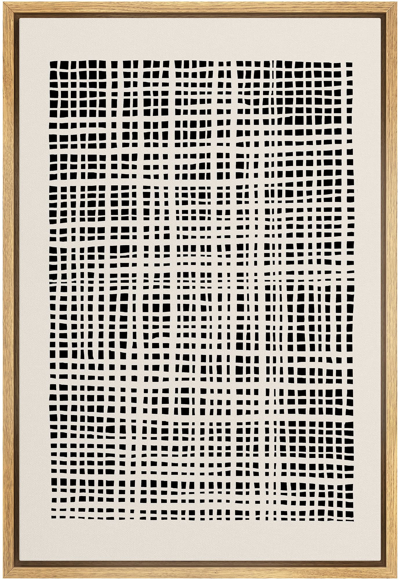 SIGNWIN Framed Canvas Print Wall Art Pastel Sketchbook Grid Pattern Color Field Abstract Shapes Draw | Amazon (US)