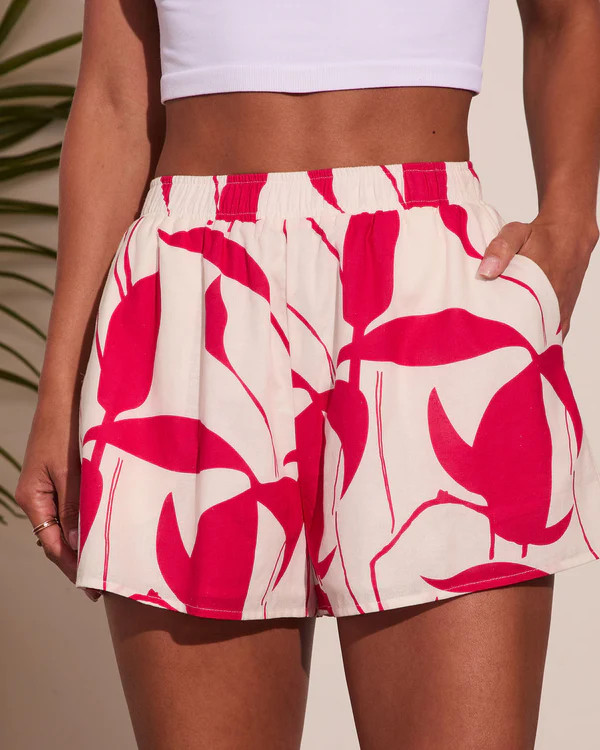 Summer Radiance Tropical Print Shorts | VICI
