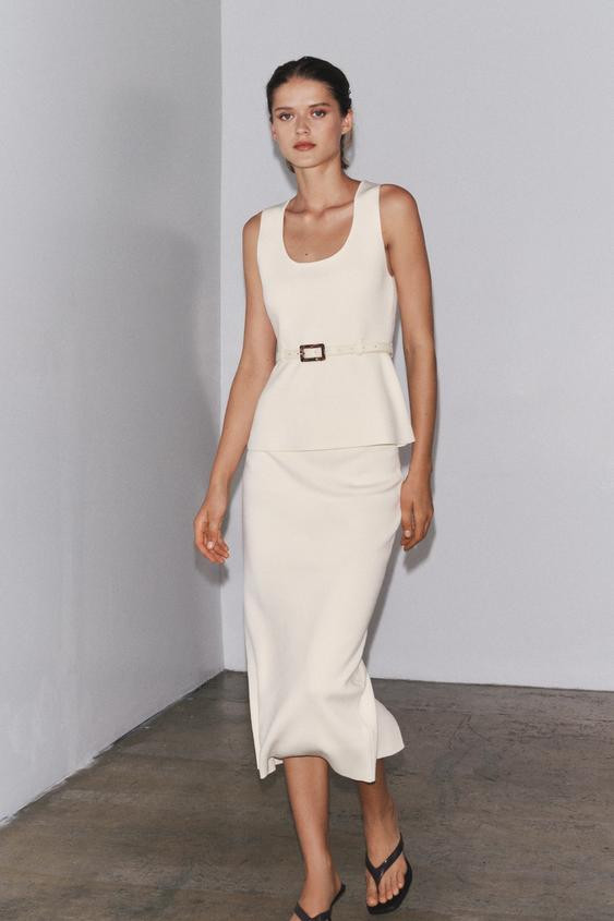 KNIT MIDI SKIRT | Zara US