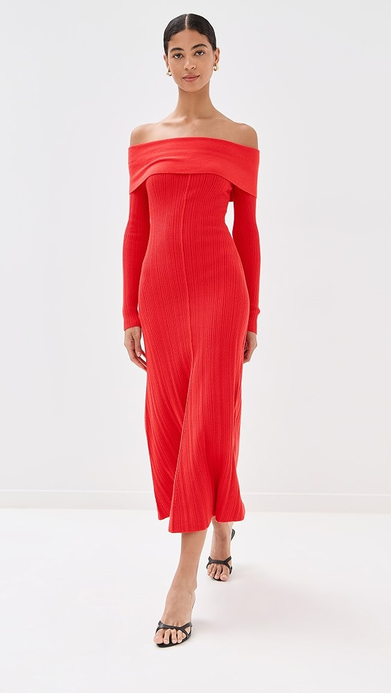 LE BOP Off Shoulder Midi Dress | Shopbop | Shopbop
