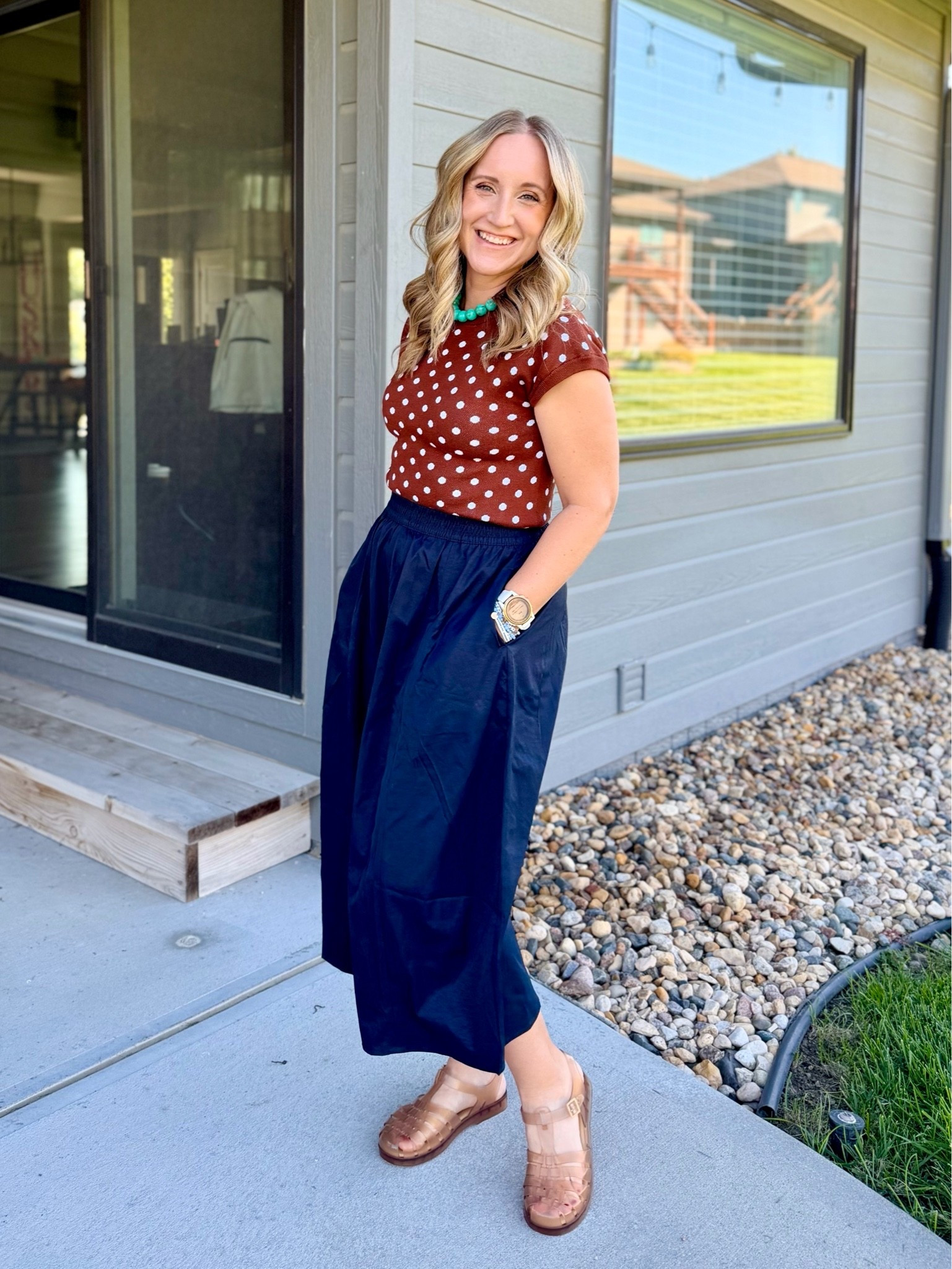 So many sales! The top and skirt are 40% off at Target, and the shoes (MY FAVE) are 25% off on Amazon!
Top - small
Skirt - small
Shoes - 9 (up a half size)