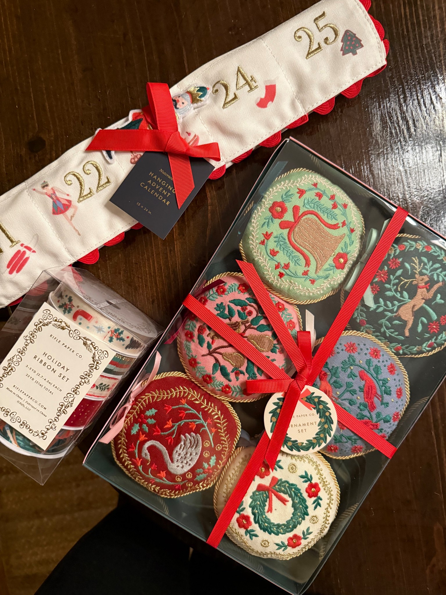 Tiny tiny sneak peek of some Christmas magic for this year… I loved this nutcracker embroidered advent calendar last year but it sold out! Sharing a bunch of Rifle Paper Co faves in this post. Some are 50% off as part of their workbench sale! I love Rifle for the holidays, it’s so fun and versatile, goes with so many home styles!

#LTKHoliday #LTKSeasonal