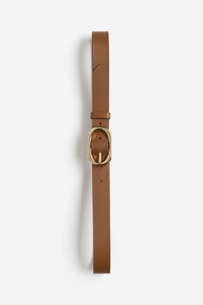 Leather belt - Brown - Ladies | H&M GB | H&M (UK, MY, IN, SG, PH, TW, HK)