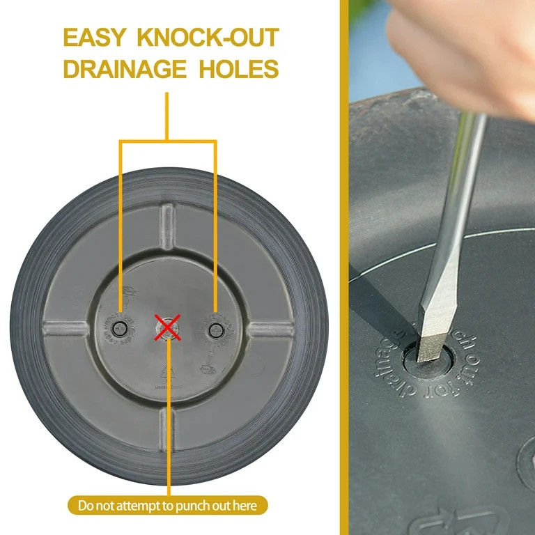 Mainstays Ferenza Blue Recycled Resin Planter, 14in L x 14in W x 10in H - Walmart.com | Walmart (US)