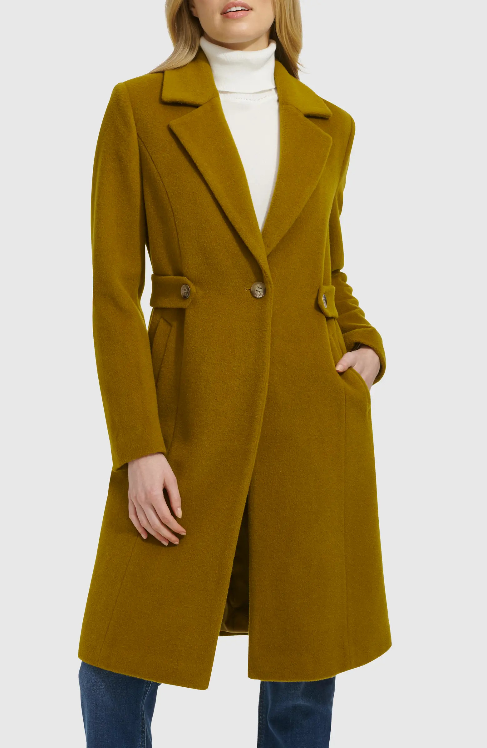 Cole Haan Slick Wool Blend Coat | Nordstrom | Nordstrom