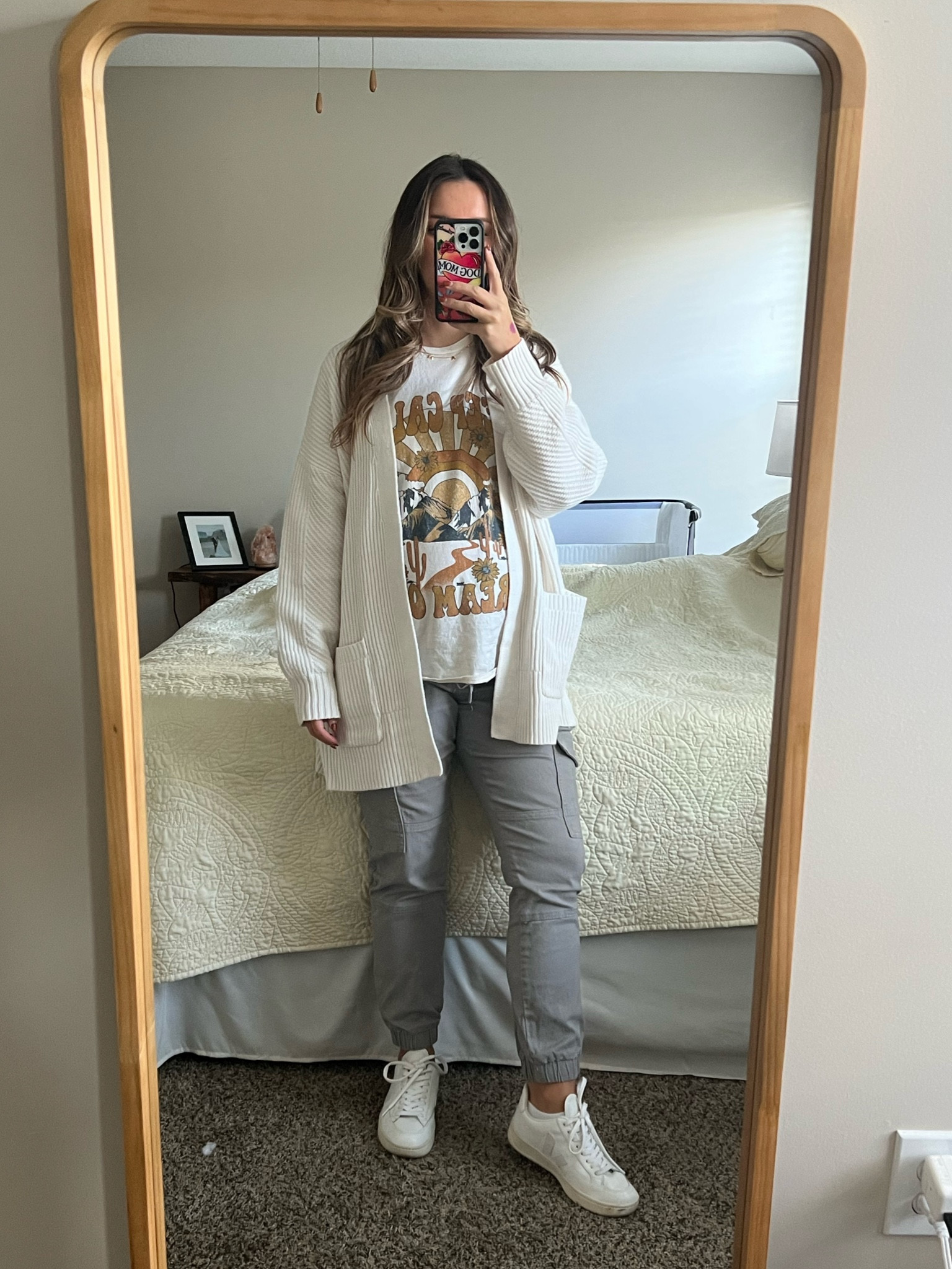 Bump style comfy fall outfit 
Wearing a large in the cardigan 

#LTKSeasonal #LTKbump