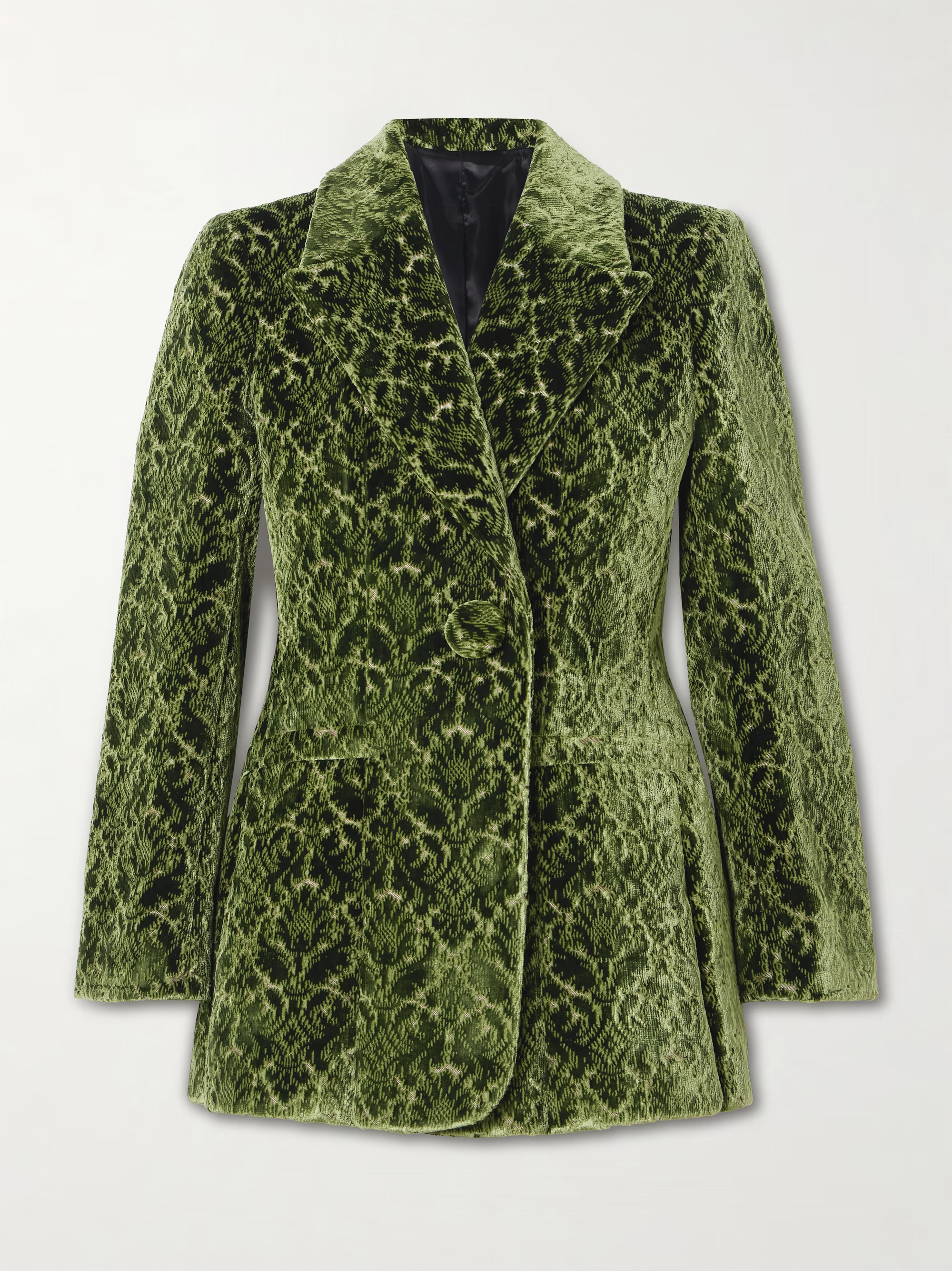 Velvet-jacquard blazer | NET-A-PORTER (US)